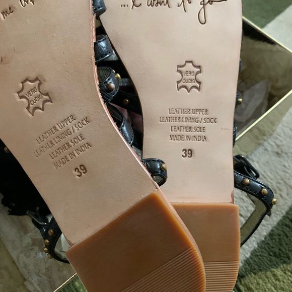 Mimco black studded gladiator kinship sandals - Picture 3 of 5